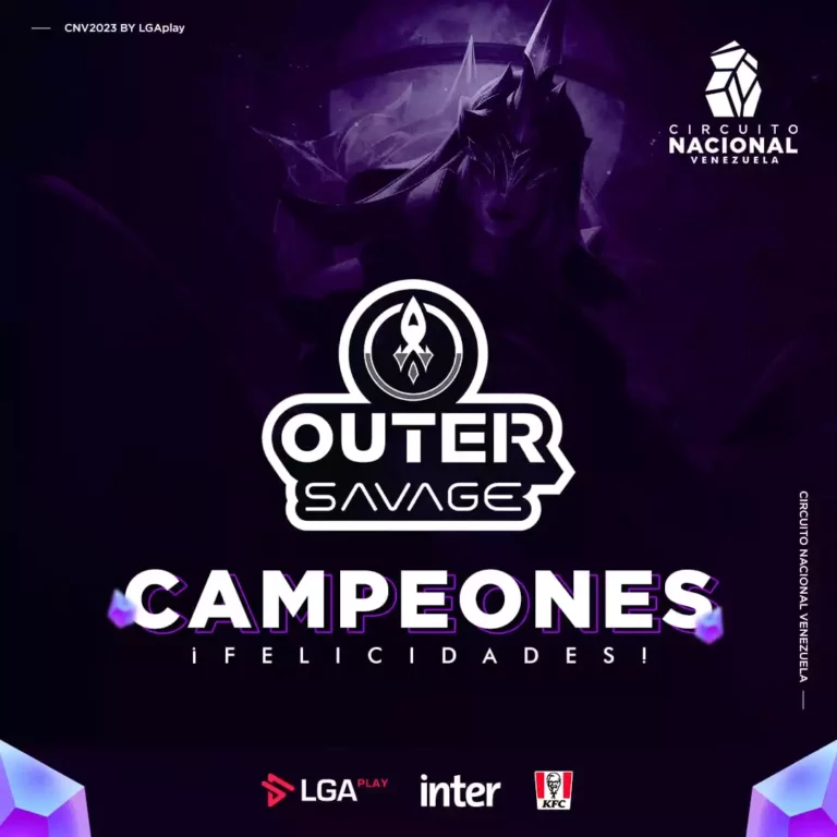 Outer Savage es el ganador del Circuito Nacional de League of Legends