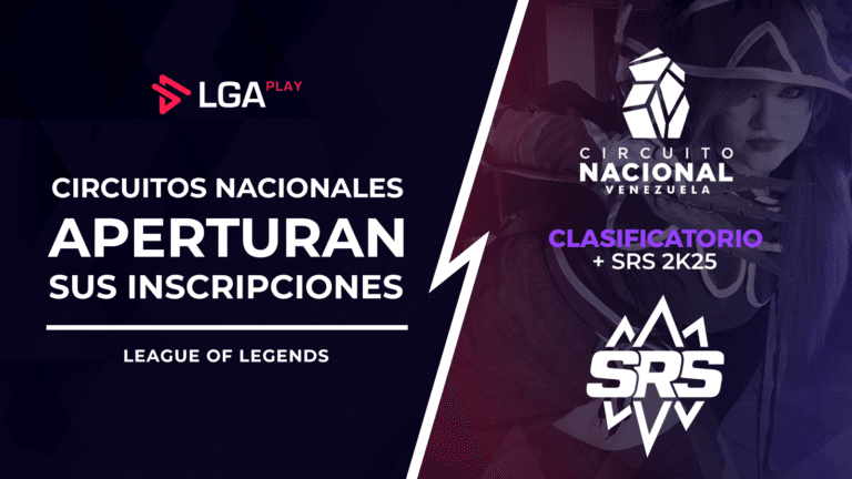 Circuitos Nacionales de League of Legends 2025 abren sus inscripciones